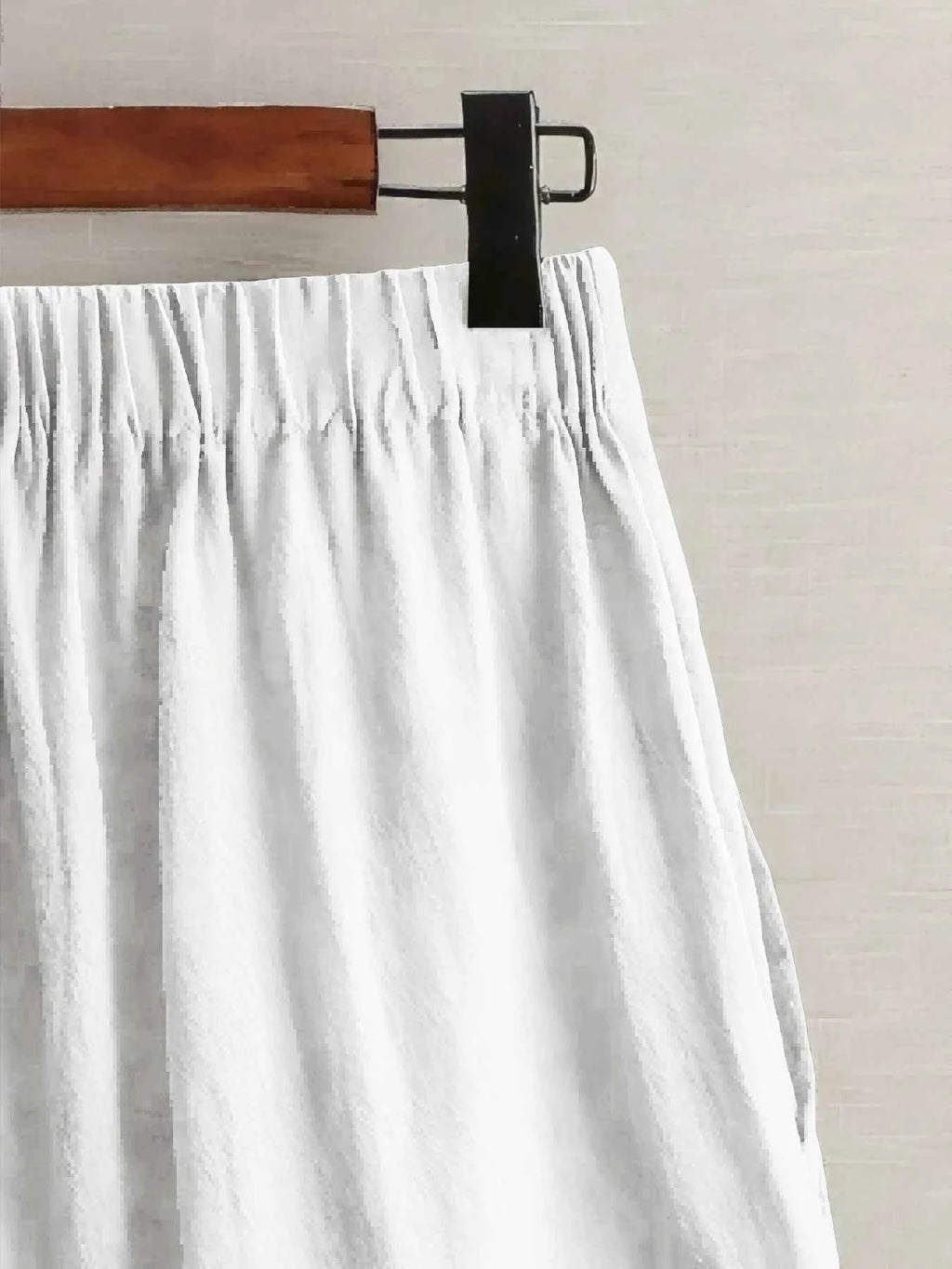 Summer women's thin five-point pants, wide-leg casual straight-leg high-waisted women's pants, fashionable outdoor sports pants