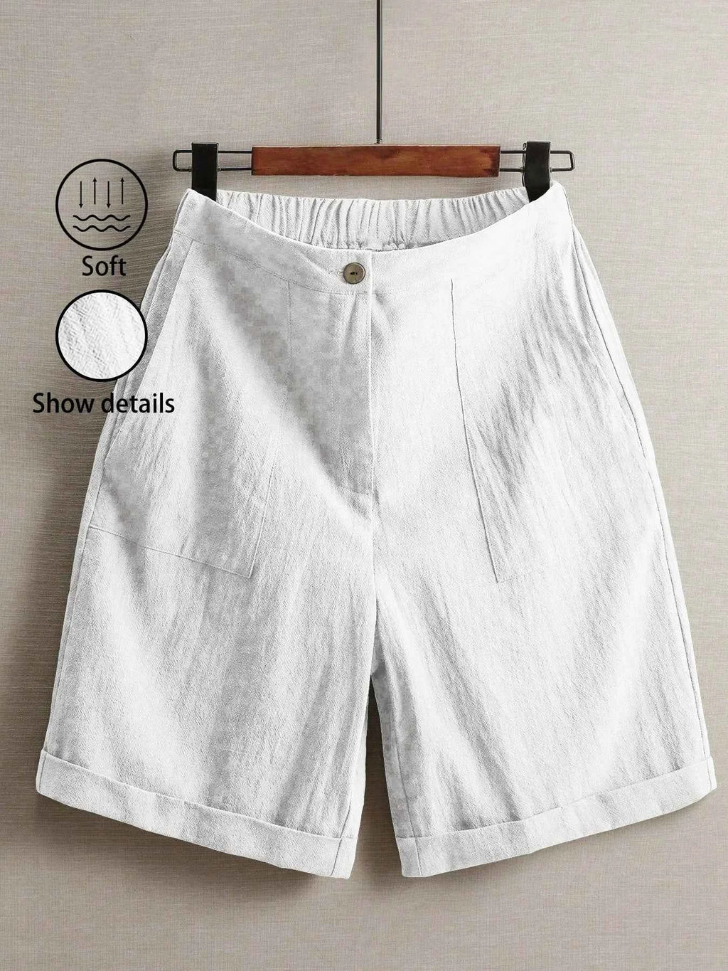 Summer women's thin five-point pants, wide-leg casual straight-leg high-waisted women's pants, fashionable outdoor sports pants